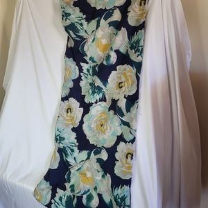 Victoria's secret PINK Pillow Case Rare Blue floral print 18 x 43" good conditio